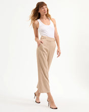 Load image into Gallery viewer, Veronica Beard Aubrie Linen Pant - Khaki Melange