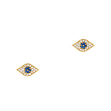 Load image into Gallery viewer, Tai Pave Mini Evil Eye Earrings - 2 Colors