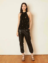 Load image into Gallery viewer, Caballero Danica Black Vegan Leather Pant - Black