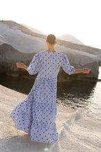 Load image into Gallery viewer, OLIPHANT Puff Sleeve Maxi - Capri Blue