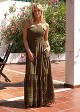 Load image into Gallery viewer, Change of Scenery Cecilia Dress - Martini Calypso Eyelet