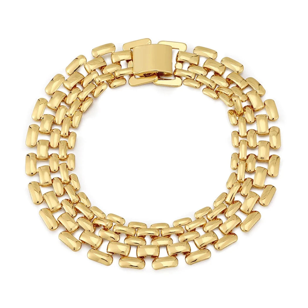 LUV AJ Celine Chain Link Bracelet - Gold