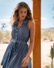 Load image into Gallery viewer, Change of Scenery Charlotte Dress - Stonewash