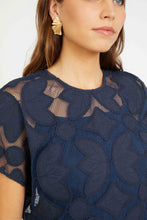 Load image into Gallery viewer, Caballero Carmen Top - Navy Lace