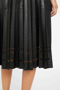 Caballero Alana Skirt - Black Vegan Leather