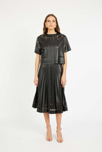 Load image into Gallery viewer, Caballero Anisa Top - Black Vegan Leather