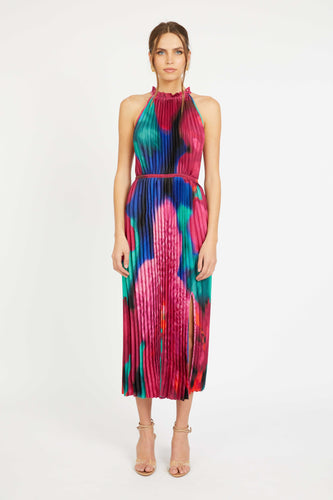 Caballero Jayce Dress - Blur Iris Bloom