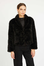 Load image into Gallery viewer, Caballero Ivanna Jacket - Black Faux Fur