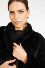 Load image into Gallery viewer, Caballero Ivanna Jacket - Black Faux Fur