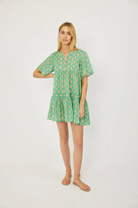 Marea The Tiki Cover Up - Teal Coral