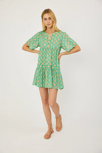 Marea The Tiki Cover Up - Teal Coral