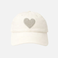 Load image into Gallery viewer, Kerri Rosenthal KR Imperfect Chenille Heart Hat - Vanilla Camel