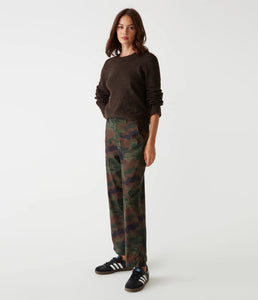 Michael Stars Maxine Twill Camo Convertible Pant - Olive Combo