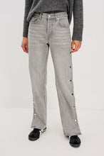Load image into Gallery viewer, Rails Del Mar Boyfriend Jeans - Stone Grey Studded