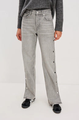 Rails Del Mar Boyfriend Jeans - Stone Grey Studded