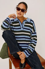 Load image into Gallery viewer, Rails Delora Wweater - Sky Forest Stripe