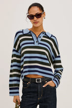 Load image into Gallery viewer, Rails Delora Wweater - Sky Forest Stripe