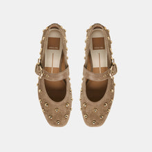 Load image into Gallery viewer, Dolce Vita Mikel Stud Ballet Flats - Olive Suede