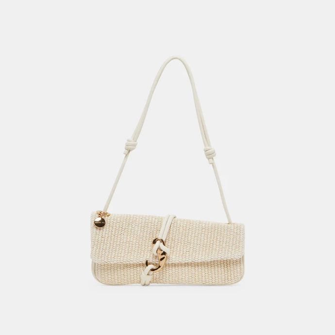 Dolce Vita Alice Shoulder Bag - Natural Raffia