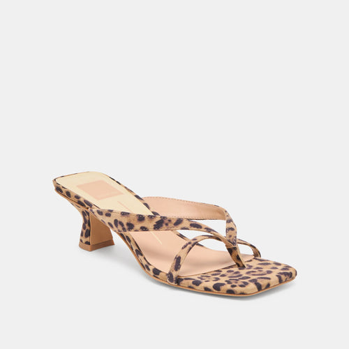 Dolce Vita Brevel Heels - Dark Leopard Printed Suede