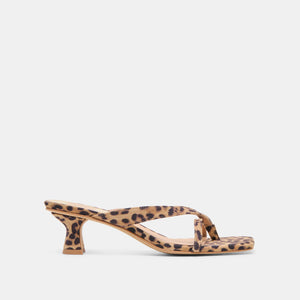 Dolce Vita Brevel Heels - Dark Leopard Printed Suede