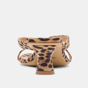 Dolce Vita Brevel Heels - Dark Leopard Printed Suede