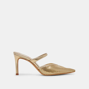 Dolce Vita Kanika Mesh Heels - Gold Metallic