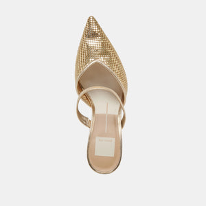 Dolce Vita Kanika Mesh Heels - Gold Metallic