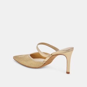 Dolce Vita Kanika Mesh Heels - Gold Metallic