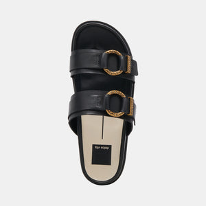 Dolce Vita Soya Sandals - Onyx Leather