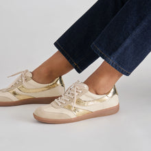 Load image into Gallery viewer, FALL Dolce Vita Merit Sneakers - White Gold Leather