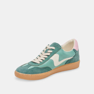 Dolce Vita Notice Sneakers - Green Suede