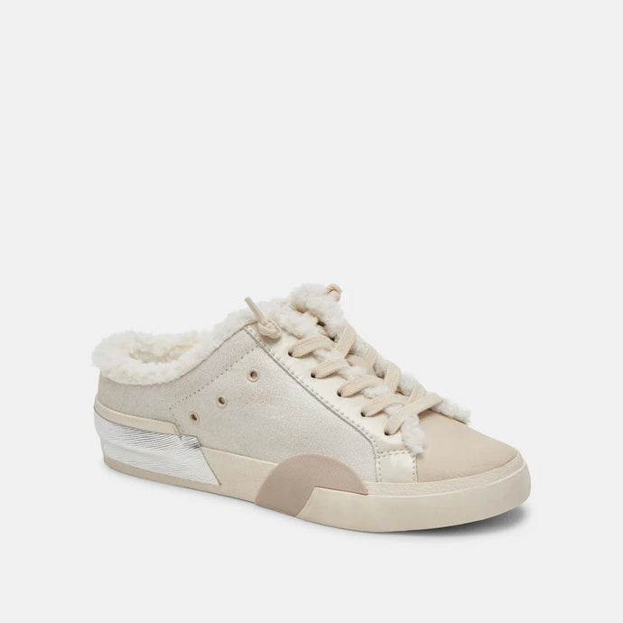 Dolce Vita Zantel Sneakers - Off White Crackled Leather