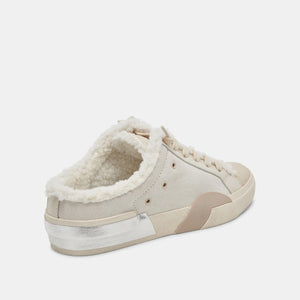 Dolce Vita Zantel Sneakers - Off White Crackled Leather