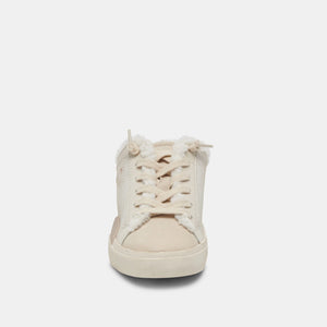 Dolce Vita Zantel Sneakers - Off White Crackled Leather