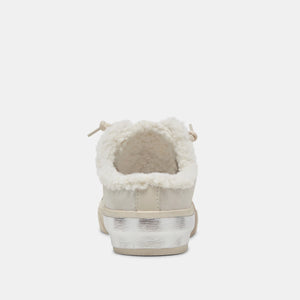 Dolce Vita Zantel Sneakers - Off White Crackled Leather