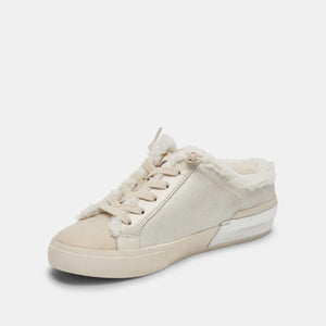 Dolce Vita Zantel Sneakers - Off White Crackled Leather