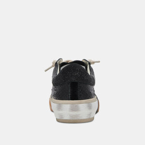 Dolce Vita Zina Sneakers - Onyx Embossed Leather