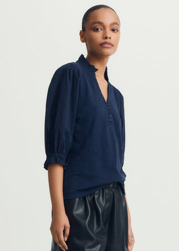 Melissa Nepton Doris Top - Deep Navy