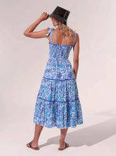 Load image into Gallery viewer, Poupette St. Barth Midi Dress Triny - Blue Aquarelle