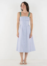 Load image into Gallery viewer, Emily McCarthy Constance Midi - Grapemist Stripe