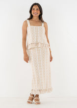 Load image into Gallery viewer, Emily McCarthy Capri Knit Tank - Blanc Petals