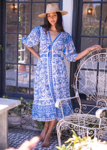 Load image into Gallery viewer, Bell by Alicia Bell Ann Midi Dress - Blue Print