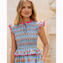 Load image into Gallery viewer, Pink City Prints Harper Dress - Cornflower Aster