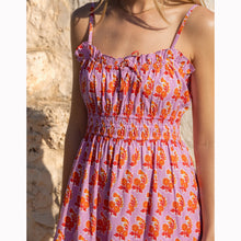 Load image into Gallery viewer, Pink City Prints Seychelles Dress - Lilac Zinnia