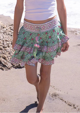Load image into Gallery viewer, Bell by Alicia Bell Bek Skirt - Green with Pink Flower