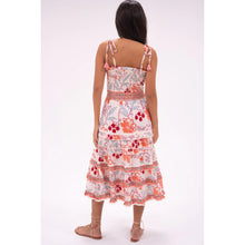 Load image into Gallery viewer, Bell by Alicia Bell Liberty Midi Dress - Orange Turquoise Floral