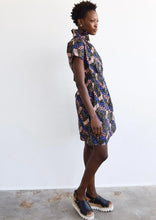 Load image into Gallery viewer, Never A Wallflower Vicki Elastic Waist Dress - Olive Wax Print