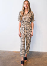 Load image into Gallery viewer, Never A Wallflower Elastic Collar Jumpsuit - Bandana