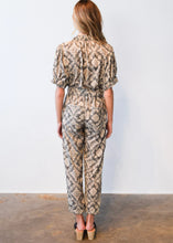 Load image into Gallery viewer, Never A Wallflower Elastic Collar Jumpsuit - Bandana